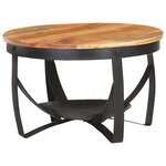 vidaXL Table basse Ø68x43 cm Bois d'acacia solide