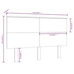 vidaXL Tête de lit 144x6x82 5 cm Bois massif de pin
