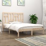 vidaXL Cadre de lit Bois de pin massif 120x200 cm