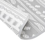 vidaXL Tapis d'extérieur gris Ø120 cm PP