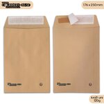 Lot de 50 enveloppes kraft brun uni b5 gamme courrier+