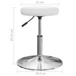 vidaXL Chaises à manger lot de 2 blanc similicuir