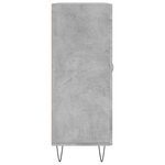 vidaXL Buffet gris béton 69 5x34x90 cm bois d'ingénierie