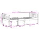 vidaXL Lit pour enfants sans matelas 80x200 cm bois de pin massif