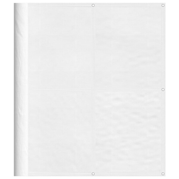 vidaXL Écran de balcon blanc 120x1000 cm 100  polyester oxford