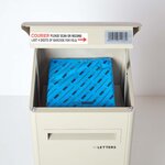 Boîte à colis Extra-Large Beige 1 porte Couvercle incliné Acier galvanisé SMART PARCEL BOX®