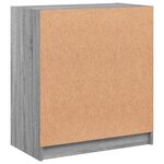 vidaXL Armoire latérale avec portes en verre sonoma gris 68x37x75 5 cm