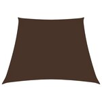 vidaXL Voile de parasol Tissu Oxford trapèze 3/4x3 m Marron