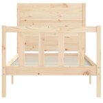 vidaXL Cadre de lit sans matelas bois de pin massif