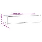 vidaXL Housses pour chaise longue 2 Pièces 12 œillets 205x75x40 cm PE