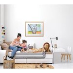 Barrière de lit - lits encastrés et aux lits plats- Mesurant 150 cm de large et 50 cm de haut - Gris