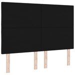 vidaXL Tête de lit Design à Blocs en Diamant Noire 140 cm Tissu