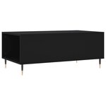 vidaXL Table basse Noir 90x50x36 5 cm Bois d'ingénierie
