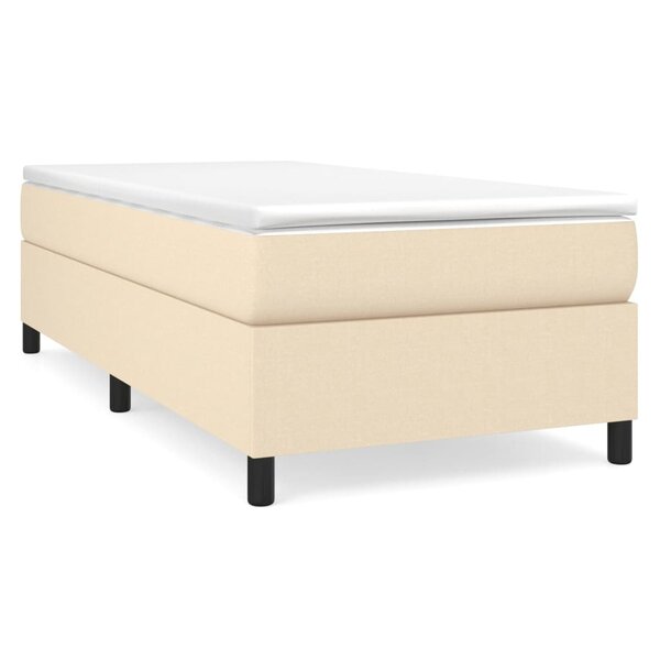 vidaXL Cadre de lit Crème 80x200 cm Tissu