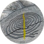 Pièce de monnaie en Argent 10 Dollars g 62.2 (2 oz) Millésime 2024 Equinox and Solstice SUN DAGGER