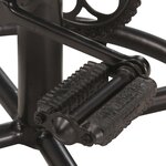 vidaXL Tabourets de bar lot de 2 noir/marron cuir véritable de chèvre