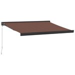 vidaXL Auvent manuel rétractable marron 300x250 cm