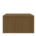 vidaXL Support de moniteur Marron miel 100x27x15 cm Bois de pin solide