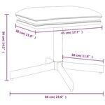 vidaXL Repose-pied Rose 60x60x36 cm Velours