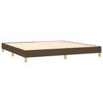 vidaXL Cadre de lit Marron foncé 200x200 cm Tissu