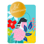 Carte de Vœux Thème Anniversaire Party Time - Plusieurs Styles - Bel Anniversaire - Draeger