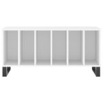 vidaXL Armoire à disques blanc 100x38x48 cm bois d'ingénierie