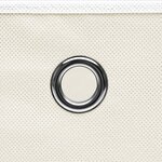 vidaXL Boîtes de rangement 10 Pièces Blanc 32x32x32 cm Tissu