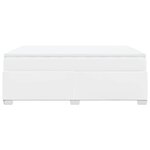 vidaXL Sommier à lattes de lit avec matelas Blanc 140x200cm Similicuir