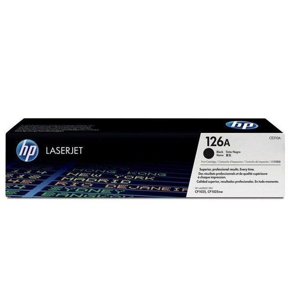 Toner original CE310A N 126A pour Color LaserJet CP1025 1200 pages Noir HP