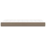 vidaXL Matelas de lit à ressorts ensachés Taupe 90x200x20 cm Tissu