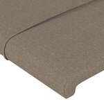 vidaXL Têtes de lit 2 Pièces Taupe 100x5x78/88 cm Tissu