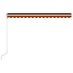 vidaXL Auvent rétractable automatique 400x300 cm Orange et marron