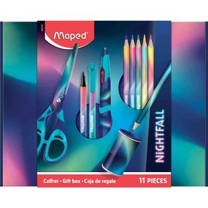 Coffret cadeau pour l'école NIGHTFALL 11 pièces MAPED