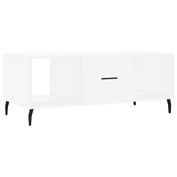 vidaXL Table basse blanc 102x50x40 cm bois d'ingénierie