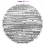 vidaXL Tapis d'extérieur marron Ø120 cm PP