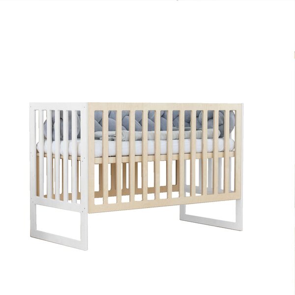 Lit bébé NAPPY 60 x 120 blanc et naturel