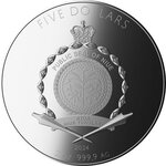 Pièce de monnaie en Argent 5 Dollars g 62.2 (2 oz) Millésime 2024 Phoenix and Dragon PHOENIX AND DRAGON