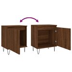 vidaXL Table de chevet chêne marron 40x30x50 cm bois d'ingénierie