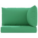 vidaXL Coussins de palette lot de 3 vert tissu oxford