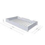 Tiroir de lit 120 x 180 BUDDY - beige