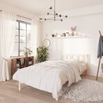 vidaXL Cadre de lit bois de pin massif 100x200 cm