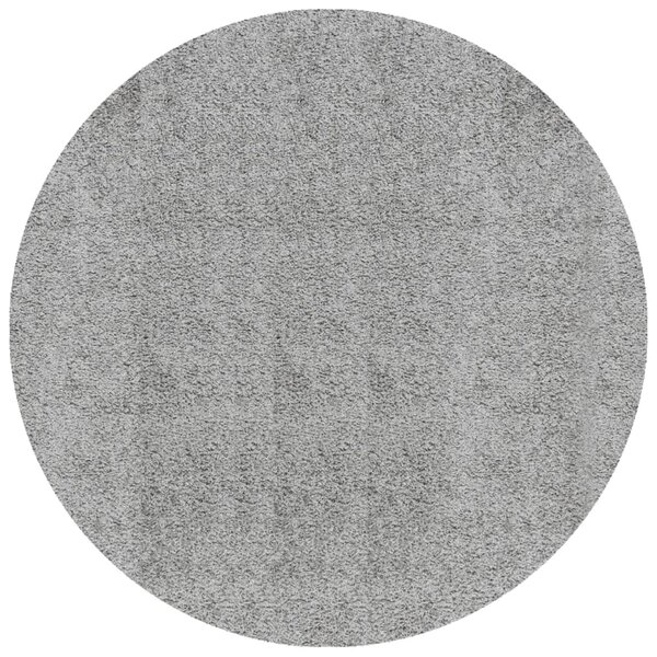 vidaXL Tapis shaggy PAMPLONA poils longs moderne gris Ø 160 cm