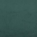 vidaXL Lit de jour avec gigogne et tiroirs vert foncé 90x200cm velours