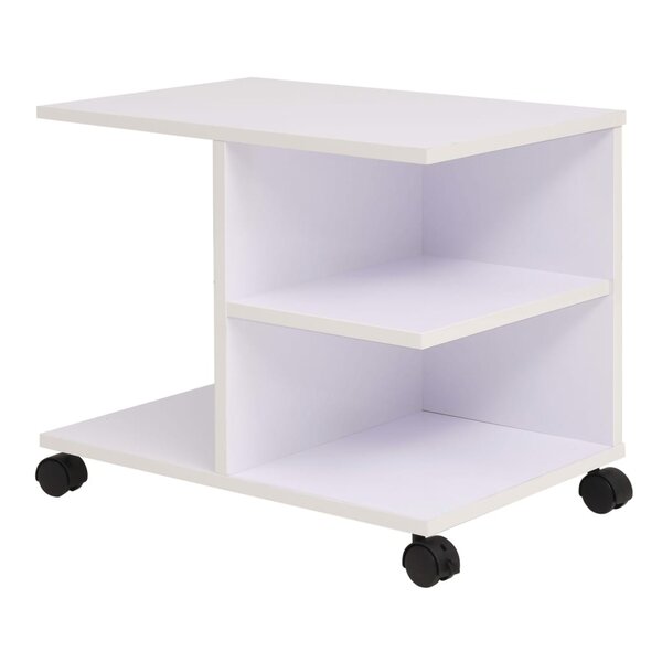 vidaXL Étagère à roulettes 50x35x42 cm Blanc