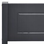 vidaXL Cadre de lit Bois de pin massif Gris 160x200 cm