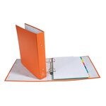 Classeur Rembordé Polypropylène Format Ecolier 2 Anneaux 30mm - 230x215mm - Couleurs Assorties - X 20 - Exacompta