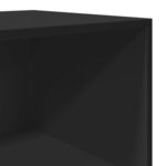 vidaXL Buffet haut noir 40x41x185 cm bois d'ingénierie