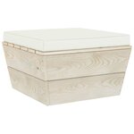 vidaXL Salon de jardin palette 6 Pièces avec coussins bois d'épicéa