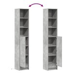 vidaXL Buffet avec LED gris béton 36x32 5x200 cm bois d'ingénierie