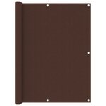 vidaXL Écran de balcon Marron 120x300 cm Tissu Oxford